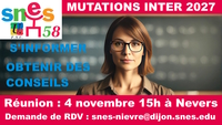 Réunion mutations inter 2027 : 4 novembre à 15h00