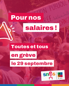 Pour nos salaires, en grève le 29 septembre !