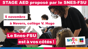 Stage AED le 5 novembre 2026