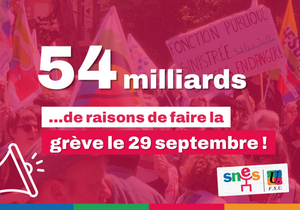 Toutes et tous en grève le 29 septembre !