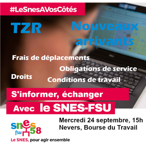 24 septembre : Accueil des TZR et Nouveaux arrivants