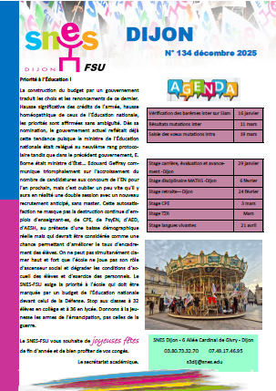 Snes-Dijon décembre 2025