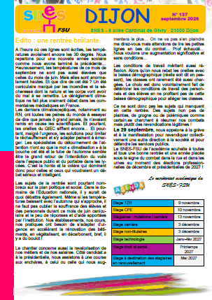 Snes-Dijon septembre 2026