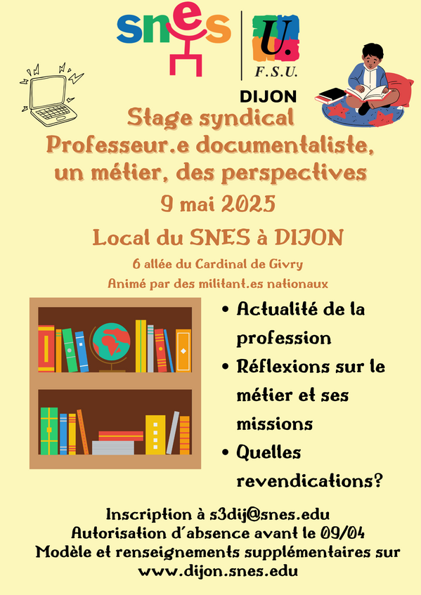 Stage syndical professeur.e documentaliste
